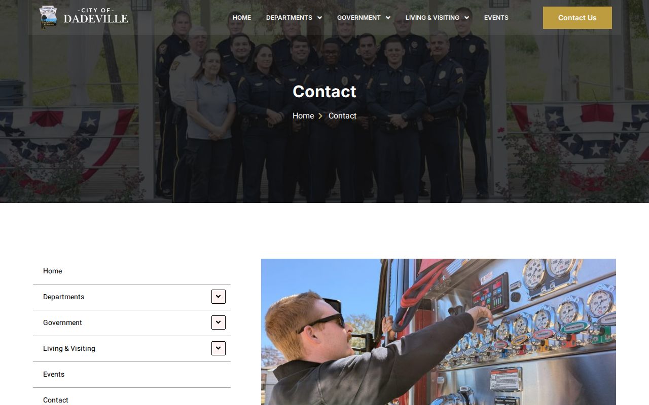 Dadeville Police contact information for warrant questions