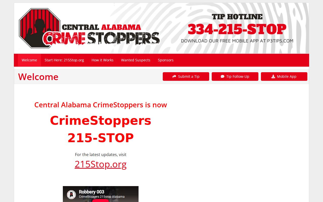 Tallapoosa County most wanted CrimeStoppers program